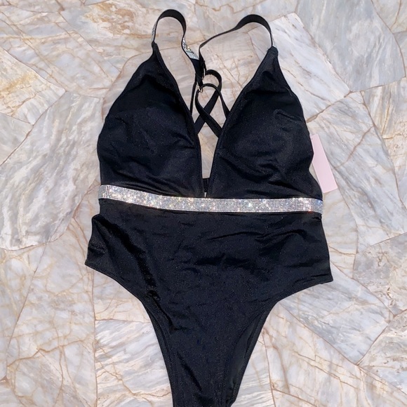 Haut De Maillot De Bain Victoria's Secret Bling, Rayé Multicolore, Neuf Avec étiquettes